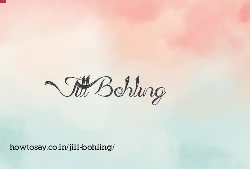 Jill Bohling