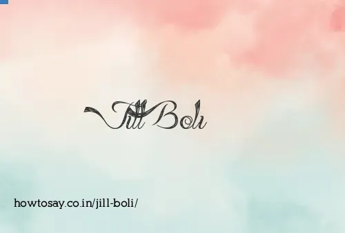 Jill Boli