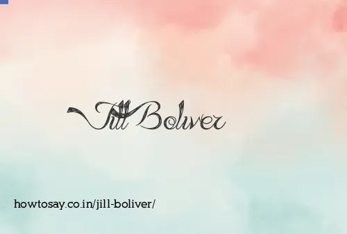 Jill Boliver