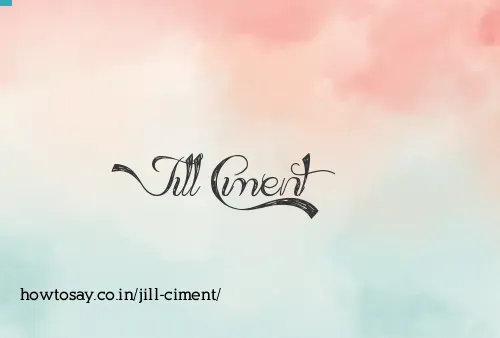 Jill Ciment