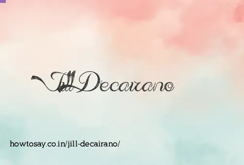 Jill Decairano