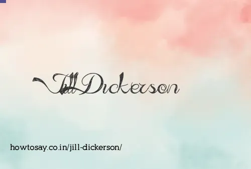 Jill Dickerson