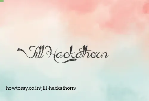 Jill Hackathorn