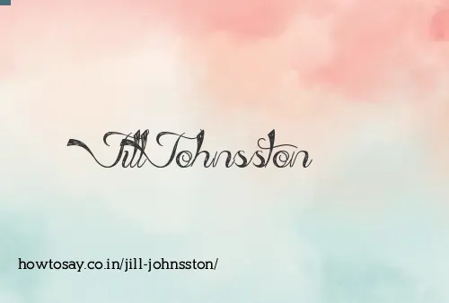 Jill Johnsston
