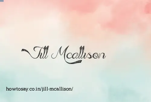 Jill Mcallison