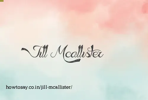 Jill Mcallister