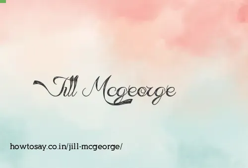 Jill Mcgeorge