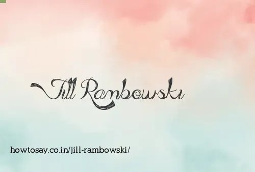 Jill Rambowski