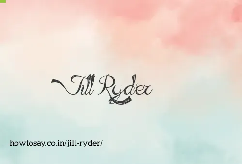 Jill Ryder