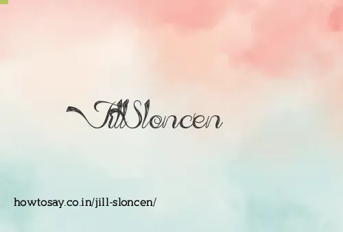 Jill Sloncen