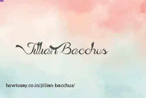 Jillian Bacchus