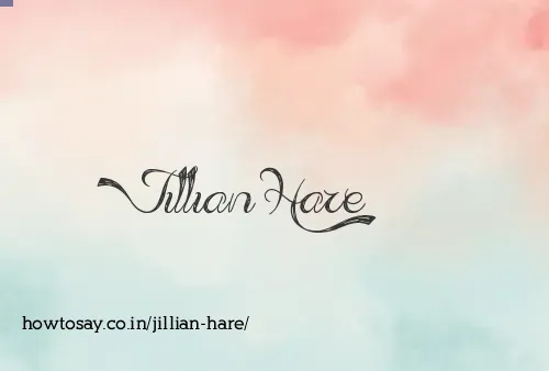 Jillian Hare