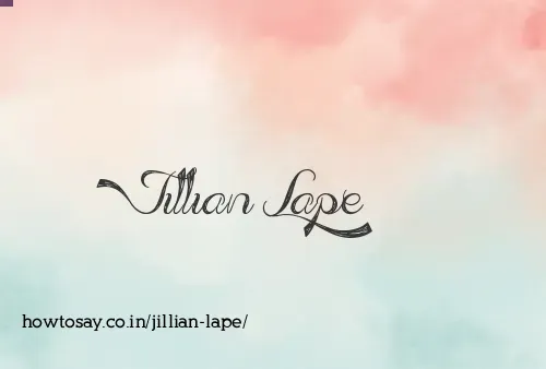 Jillian Lape