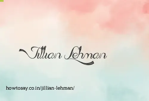 Jillian Lehman
