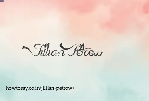 Jillian Petrow