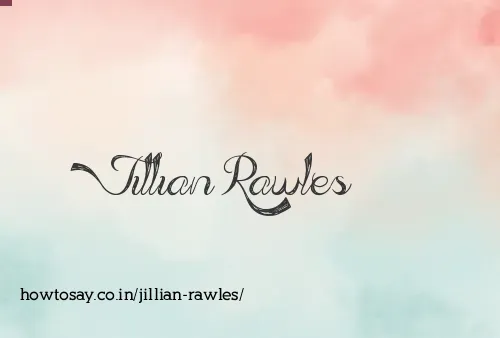 Jillian Rawles