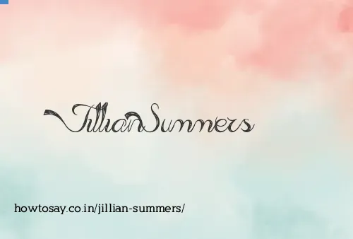 Jillian Summers