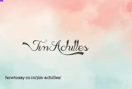 Jim Achilles