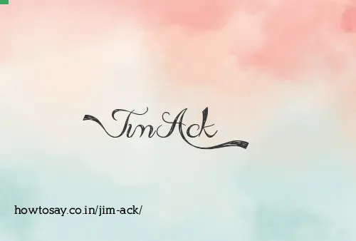 Jim Ack