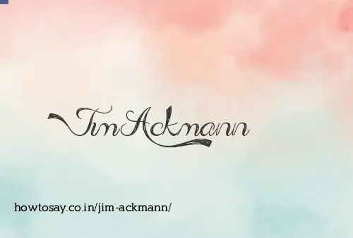 Jim Ackmann