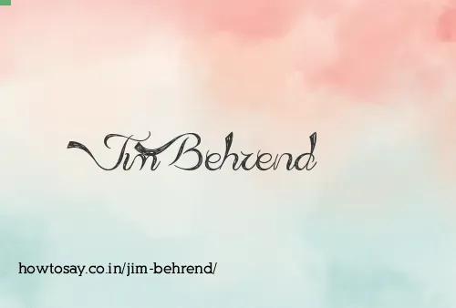 Jim Behrend