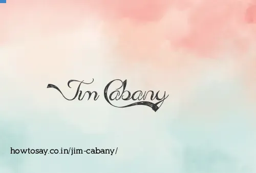 Jim Cabany