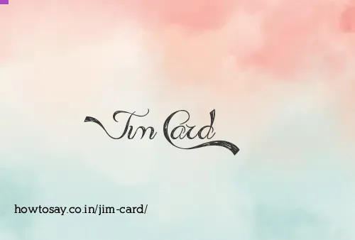 Jim Card