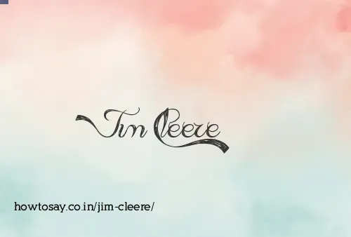 Jim Cleere