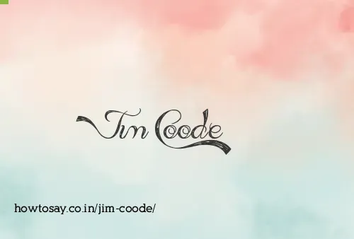 Jim Coode