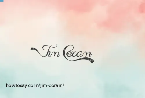 Jim Coram