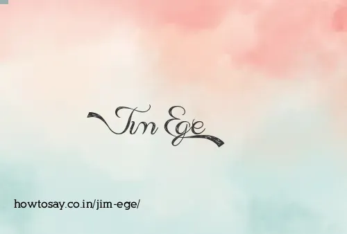 Jim Ege