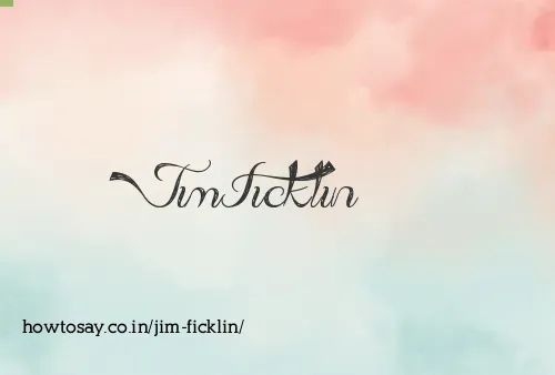 Jim Ficklin