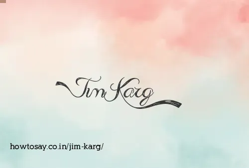 Jim Karg