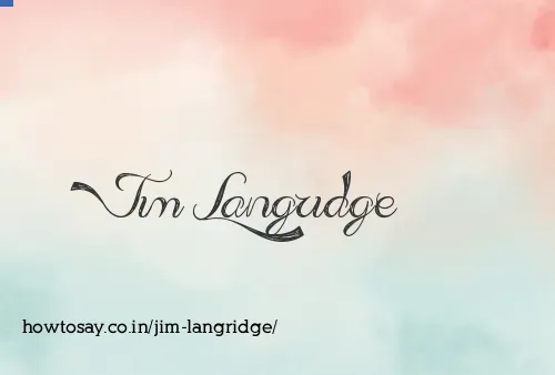 Jim Langridge