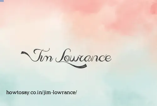 Jim Lowrance