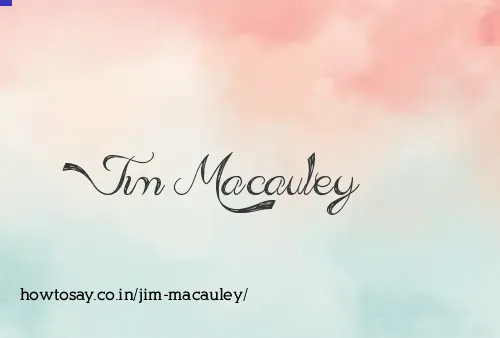 Jim Macauley