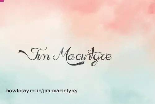 Jim Macintyre
