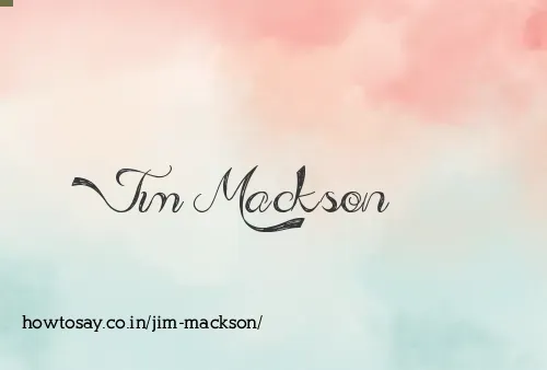 Jim Mackson