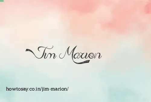 Jim Marion