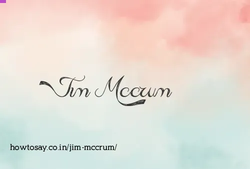 Jim Mccrum