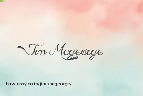 Jim Mcgeorge