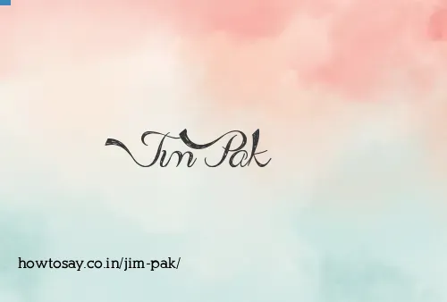 Jim Pak