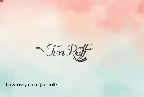 Jim Roff