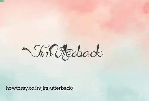 Jim Utterback