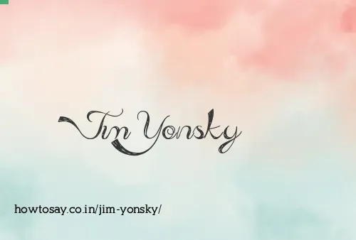 Jim Yonsky