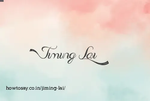 Jiming Lai