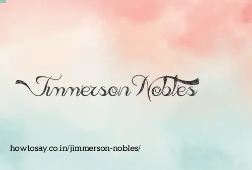 Jimmerson Nobles