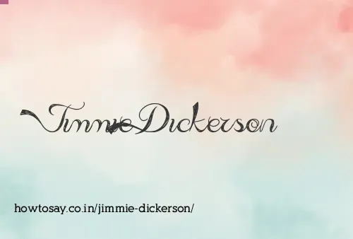 Jimmie Dickerson