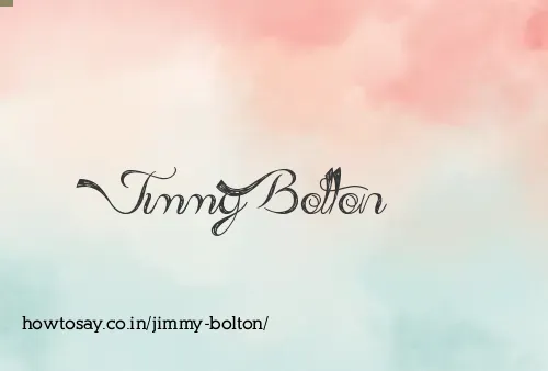 Jimmy Bolton