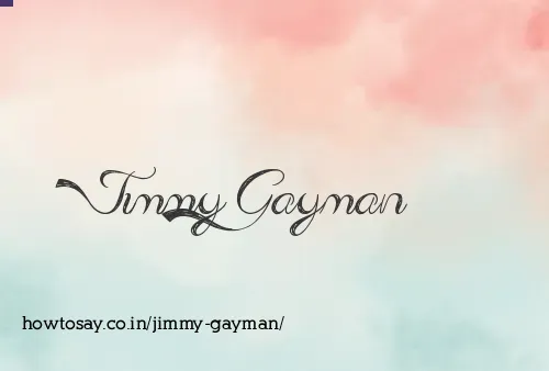 Jimmy Gayman